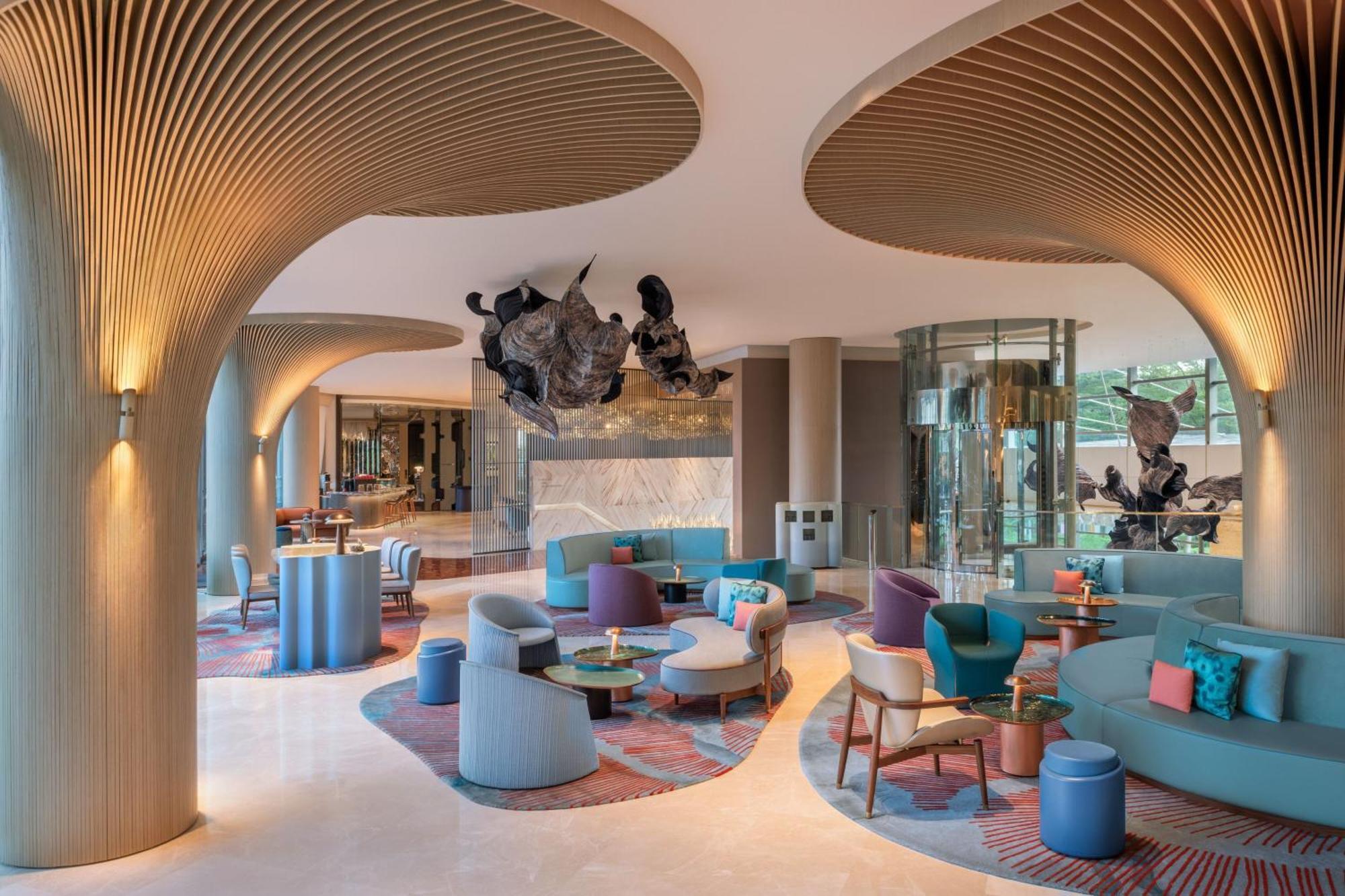 W Singapore - Sentosa Cove Eksteriør billede The lobby of the hotel