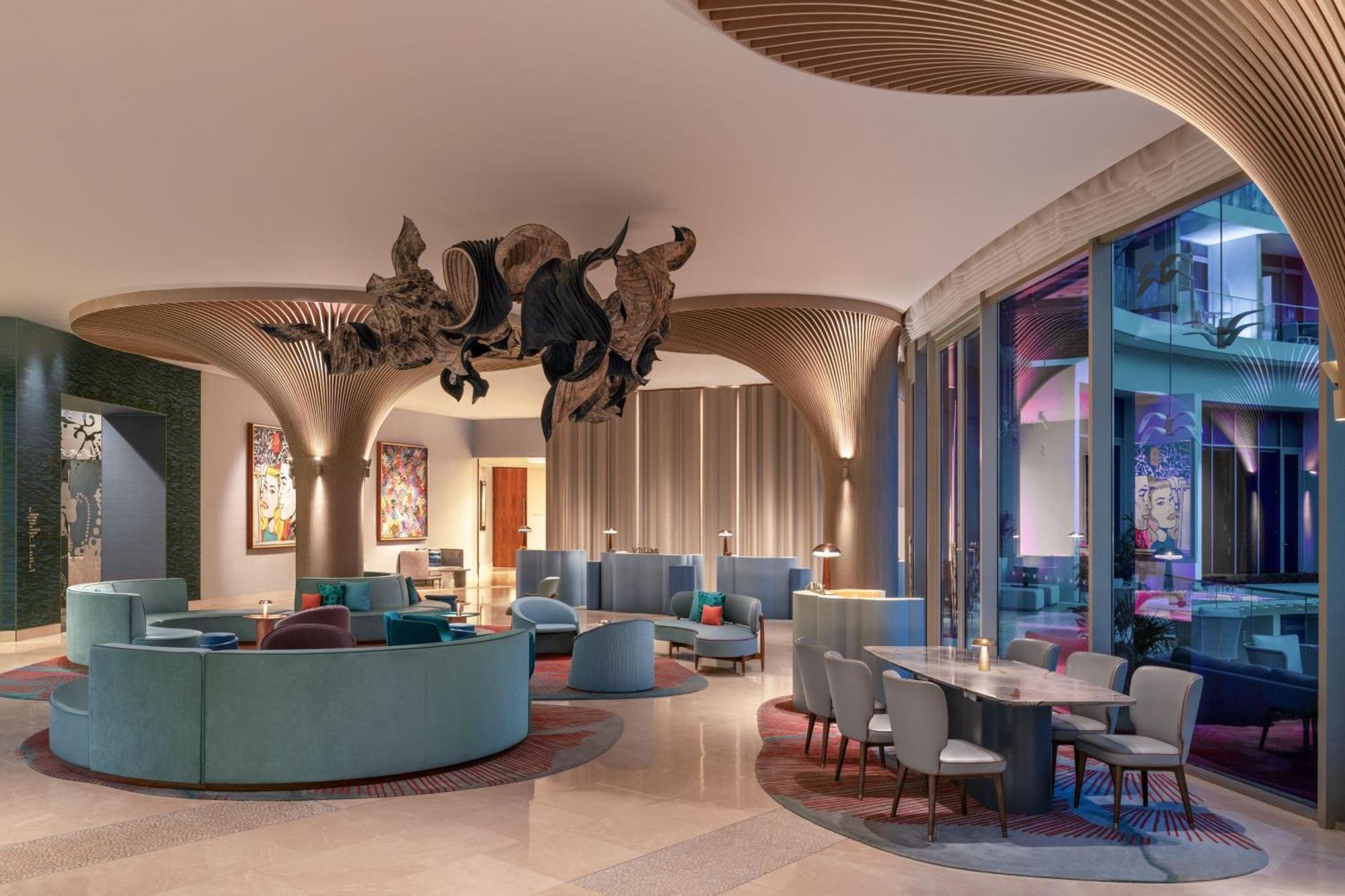 W Singapore - Sentosa Cove Eksteriør billede The lobby of the hotel